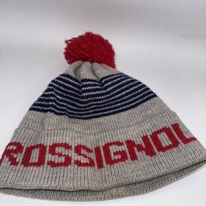 Vintage Rossignol Wool Hat Downhill Ski Racer  Retro Snow 80s